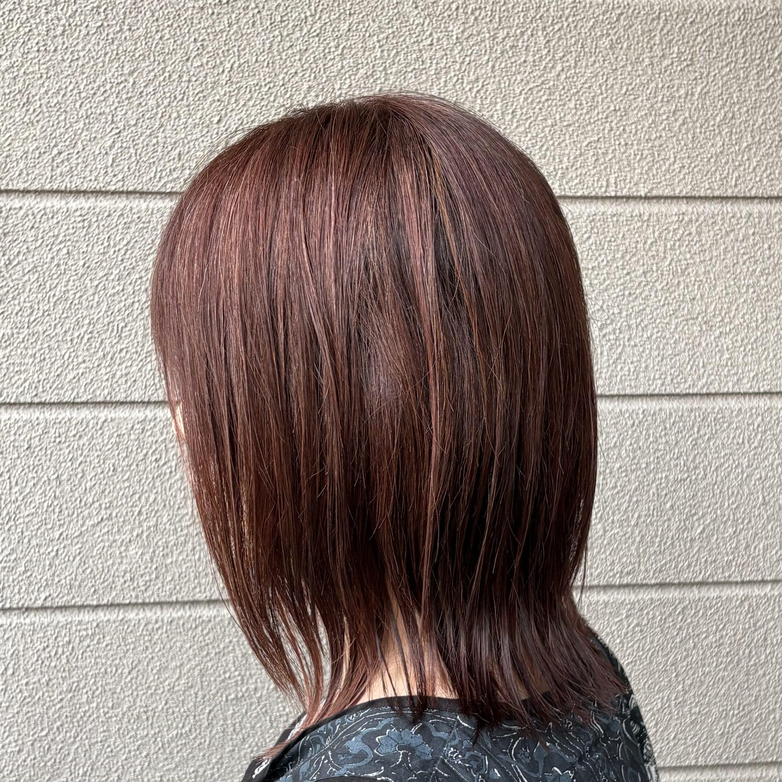 ４０代ピンクヘア