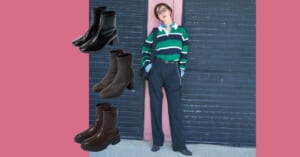 レザー＆スエード調の【きれいめショートブーツ3選】こう見えてストレッチだから疲れ知らず！