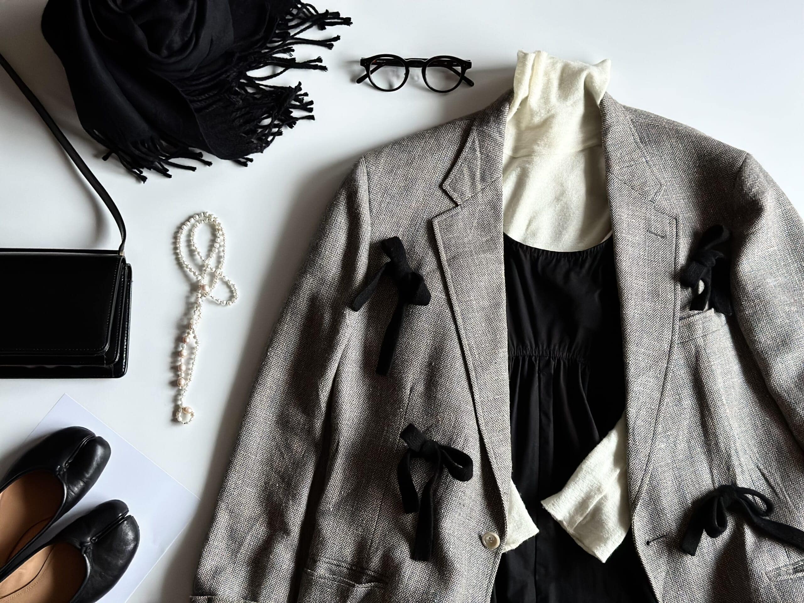 ヴィンテージジャケットコーデ 大人カジュアル 地味色コーデ