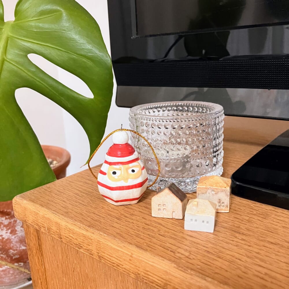 オーナメントのサンタ