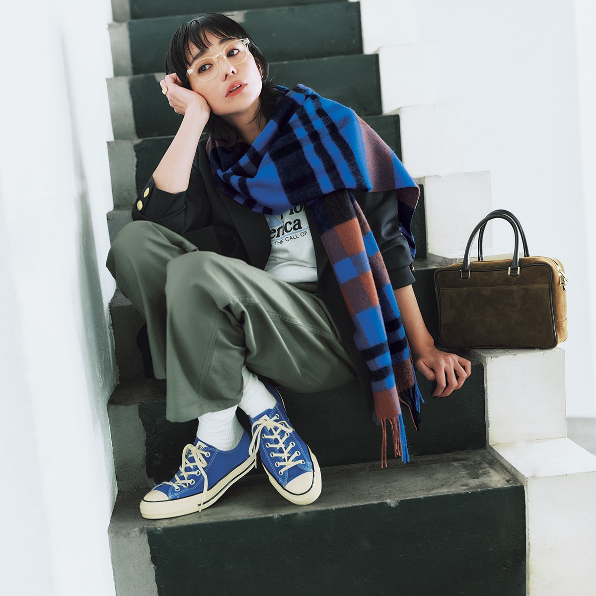 明日なに着る1117　モデル／竹下玲奈