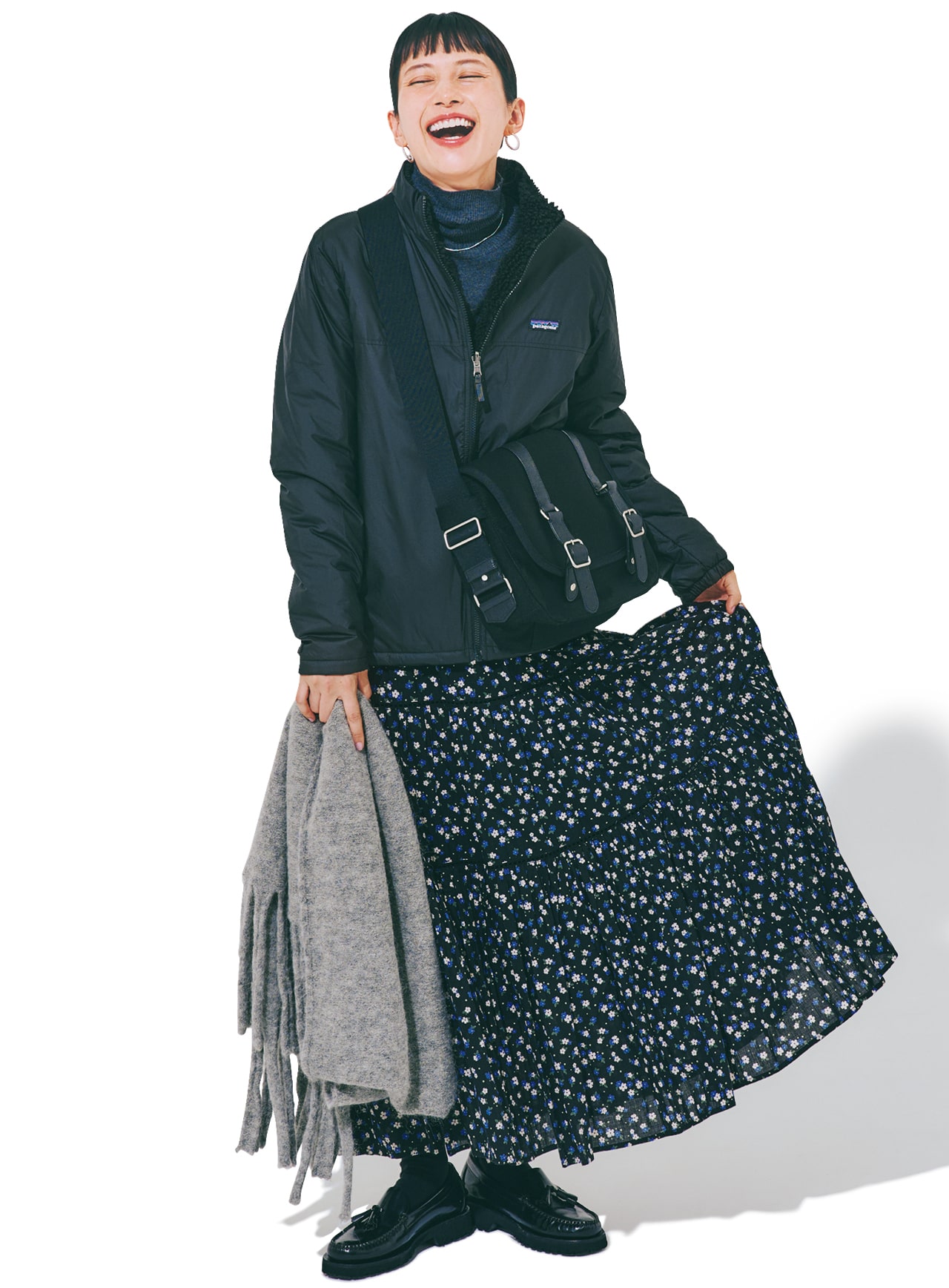 ライナーを表面で着用したkazumiさんのpatagonia(パタゴニア)【洗える】【防水】【透湿】【リバーシブル】K’s-4-in-1 Everyday Jktのコーデ