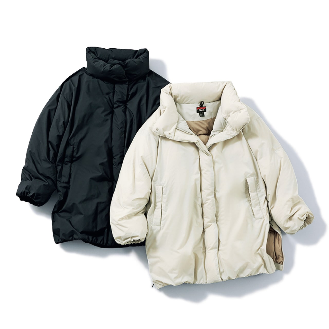 LEE限定 NANGA(ナンガ)【洗える】【福田麻琴さんコラボ】【LEE別注】ミドル丈すっきりダウンコート