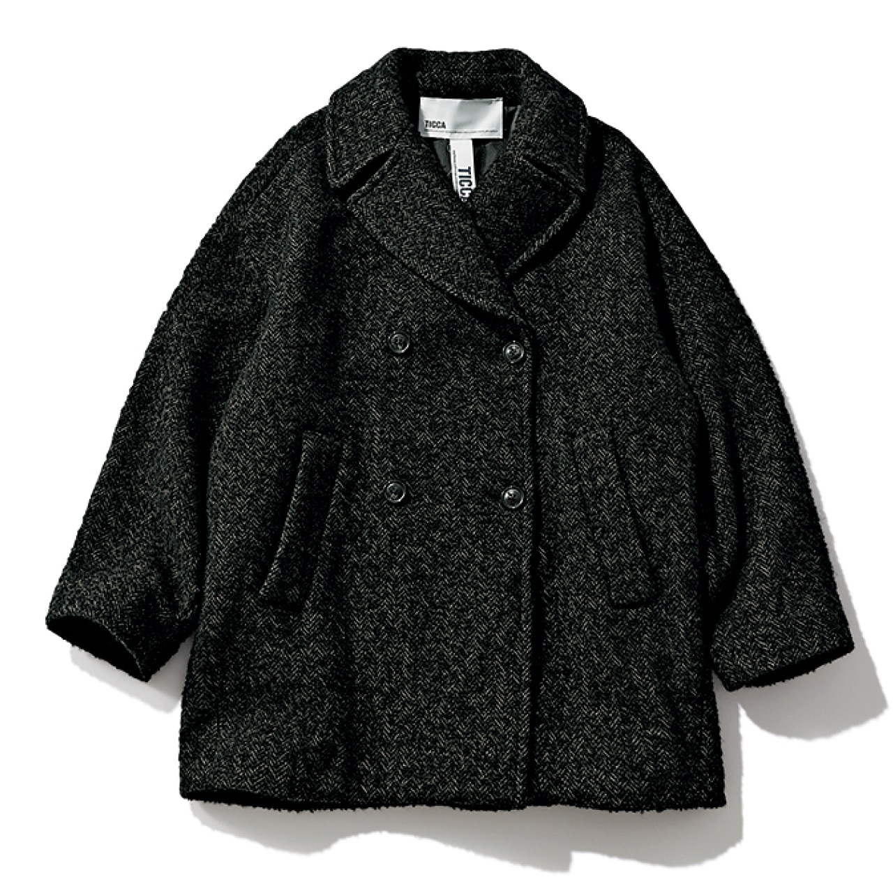 TICCA(ティッカ)ミックスツイードピーコート
