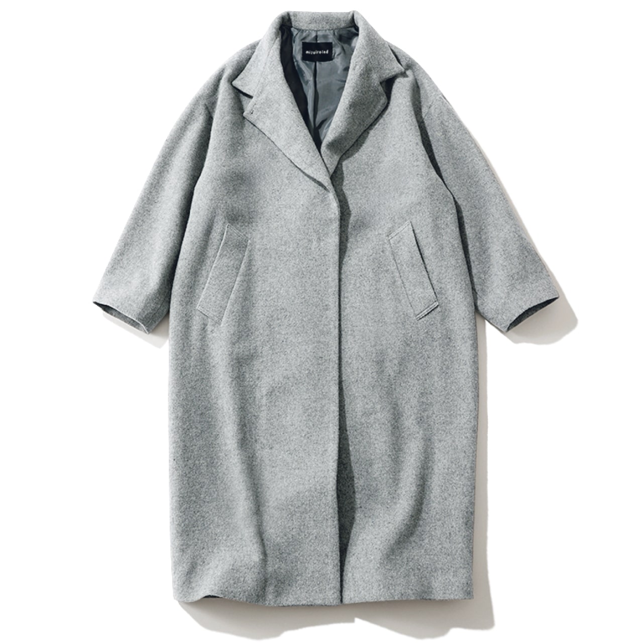 LEE限定 mizuiro ind(ミズイロインド)【LEE別注】スタンドカラーウールコート