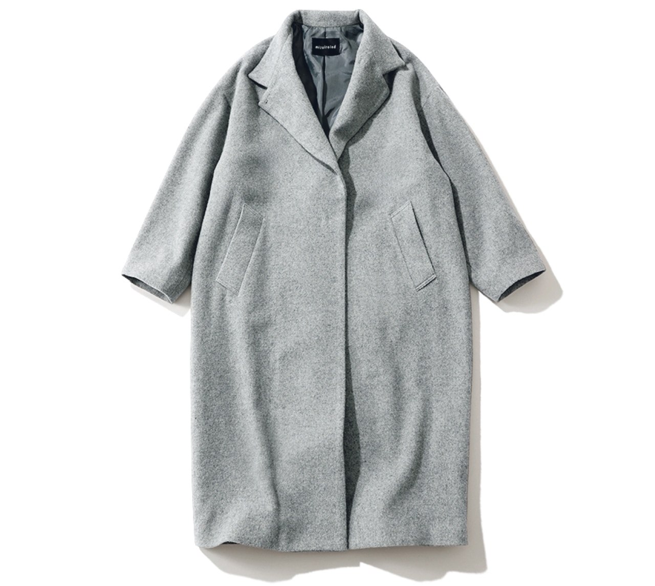 LEE限定 mizuiro ind(ミズイロインド)【LEE別注】スタンドカラーウールコート