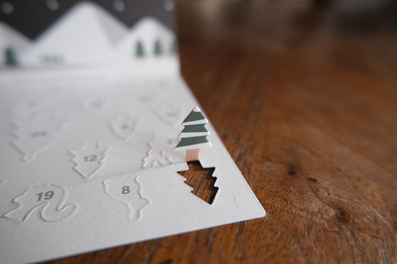 めくって楽しむ　カウントダウンカード　どうぶつ柄約１５０×１１０ｍｍ　封筒付（390円）　無印良品