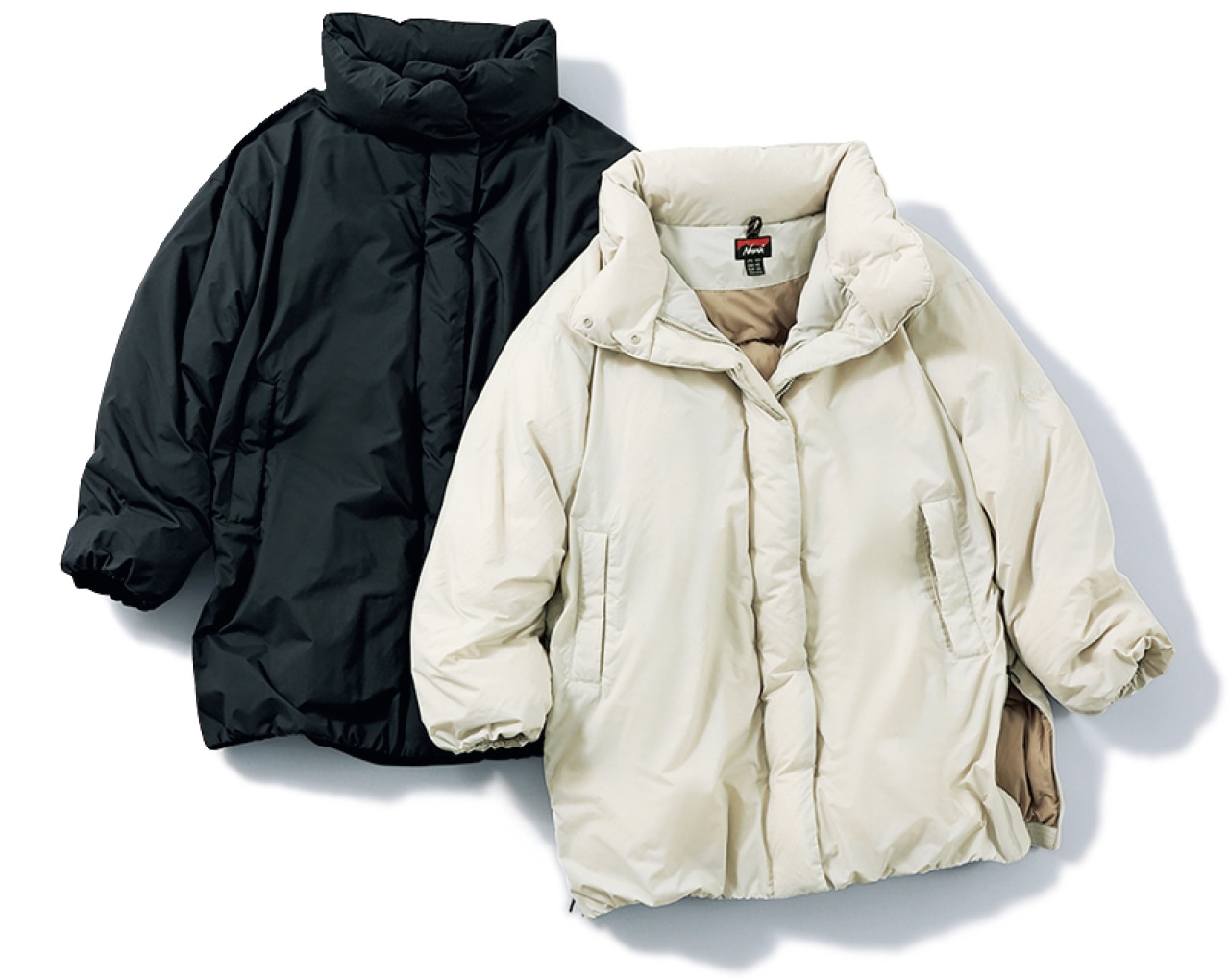 LEE限定 NANGA(ナンガ)【洗える】【福田麻琴さんコラボ】【LEE別注】ミドル丈すっきりダウンコート