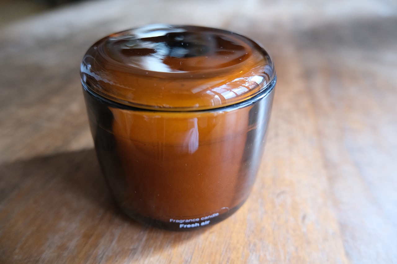 フレグランスキャンドル　フレッシュエアーＬ（1790円）　無印良品
