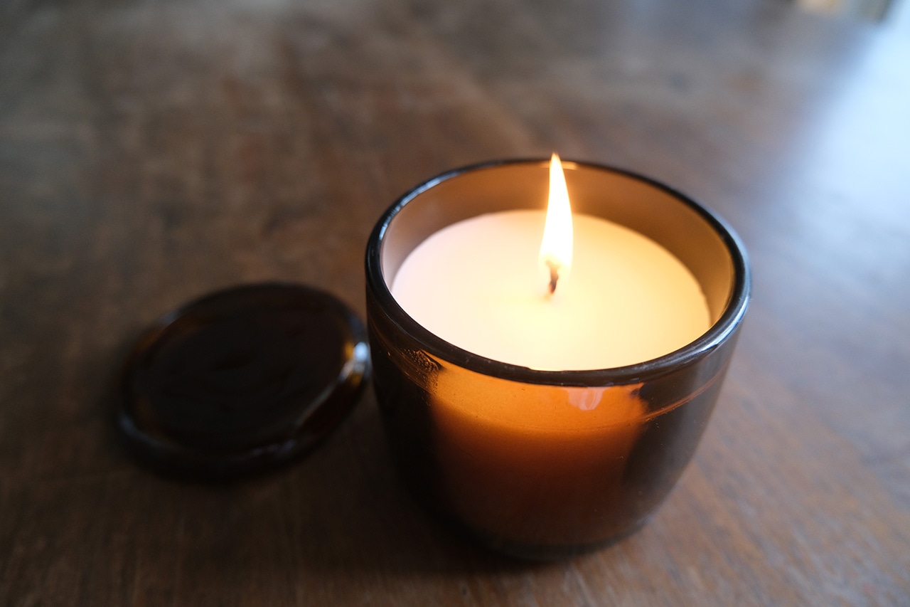 フレグランスキャンドル　フレッシュエアーＬ（1790円）　無印良品