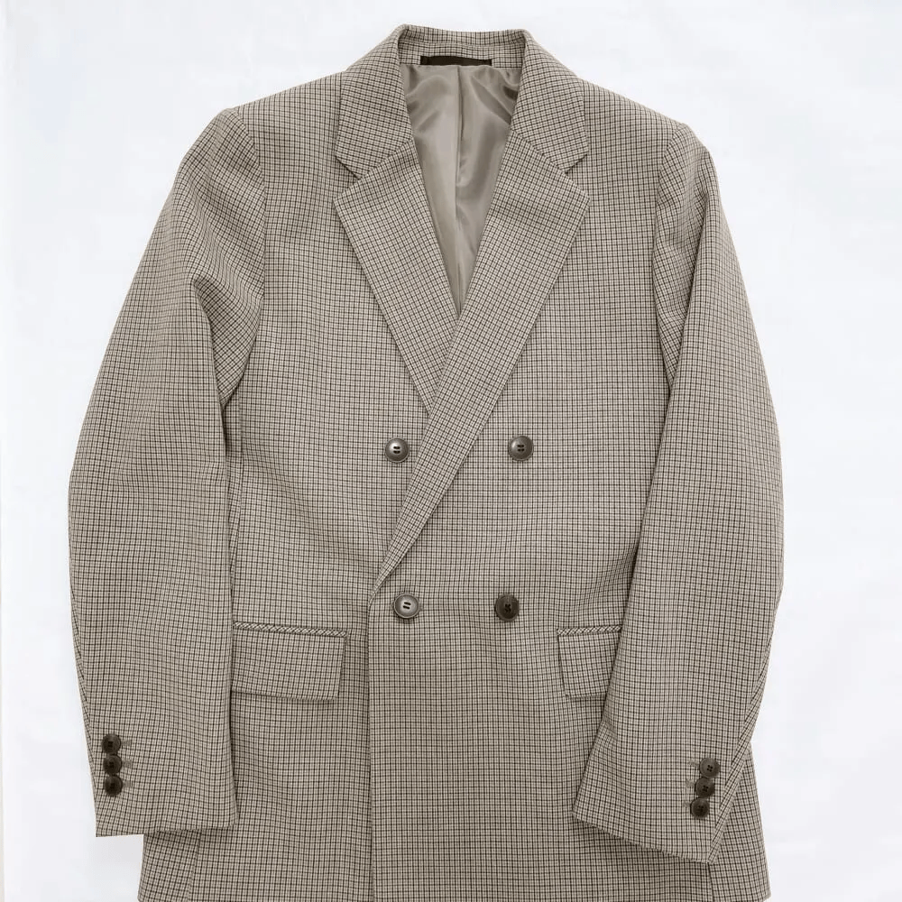 ユニクロ　ダブルジャケット（35 BROWN・6990円）