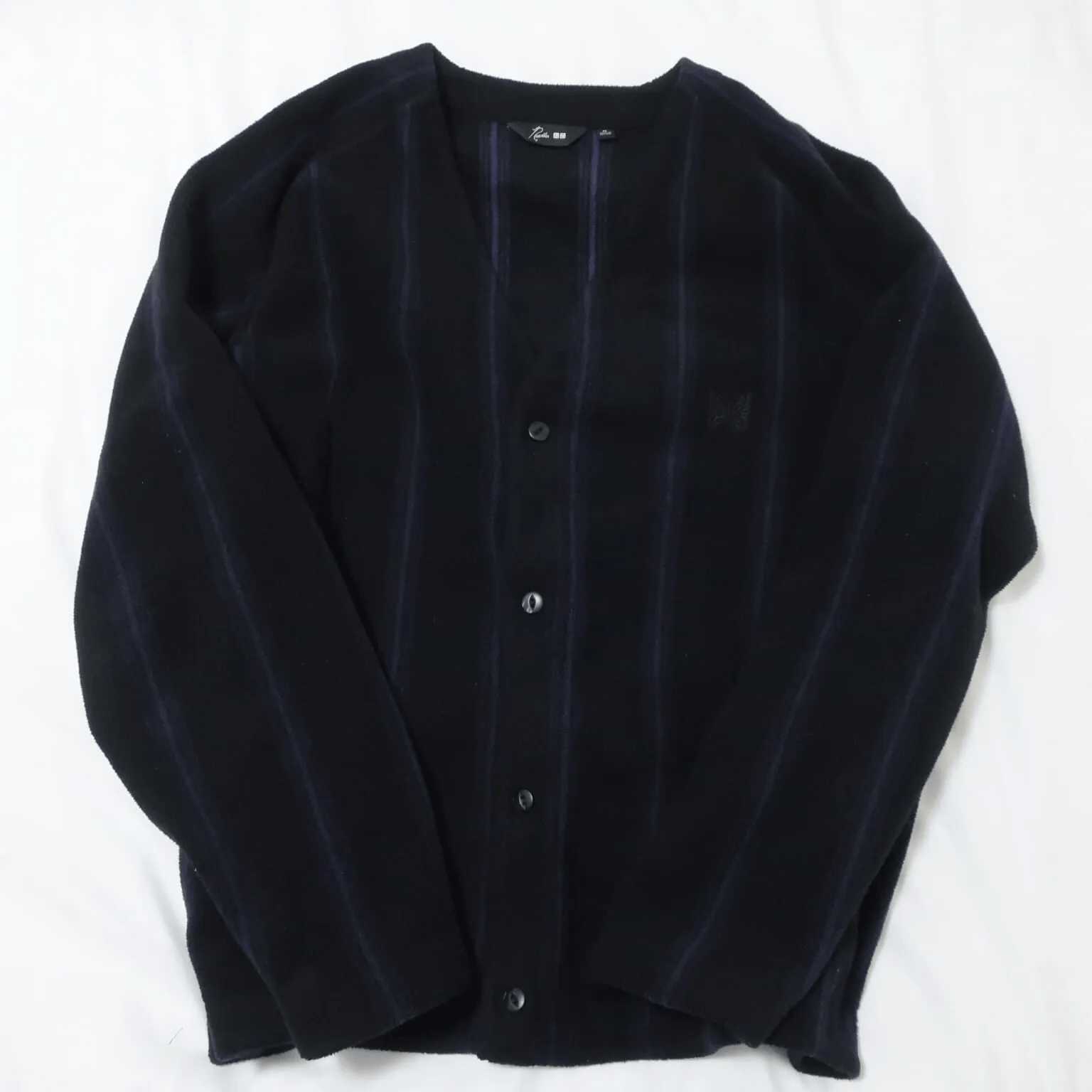 ユニクロ　フリースオーバーサイズカーディガン（09 BLACK・3990円）