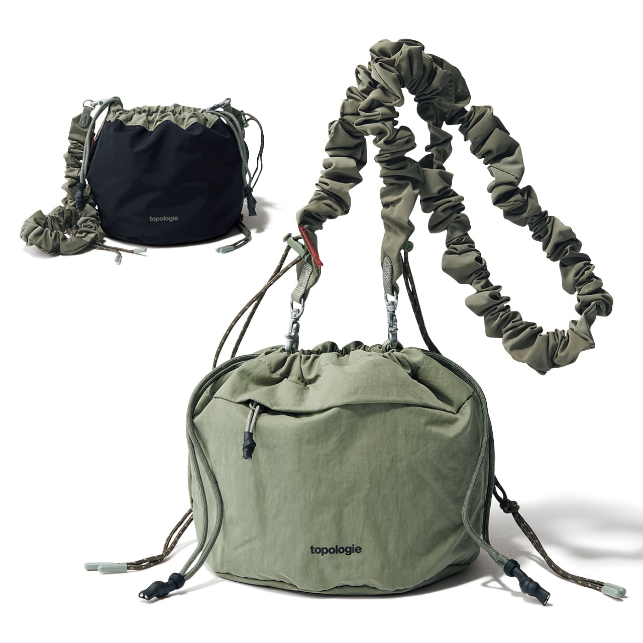 LEE限定 topologie(トポロジー)【LEEオリジナルセット】リバーシブルバケットバッグ+Bungee Strap