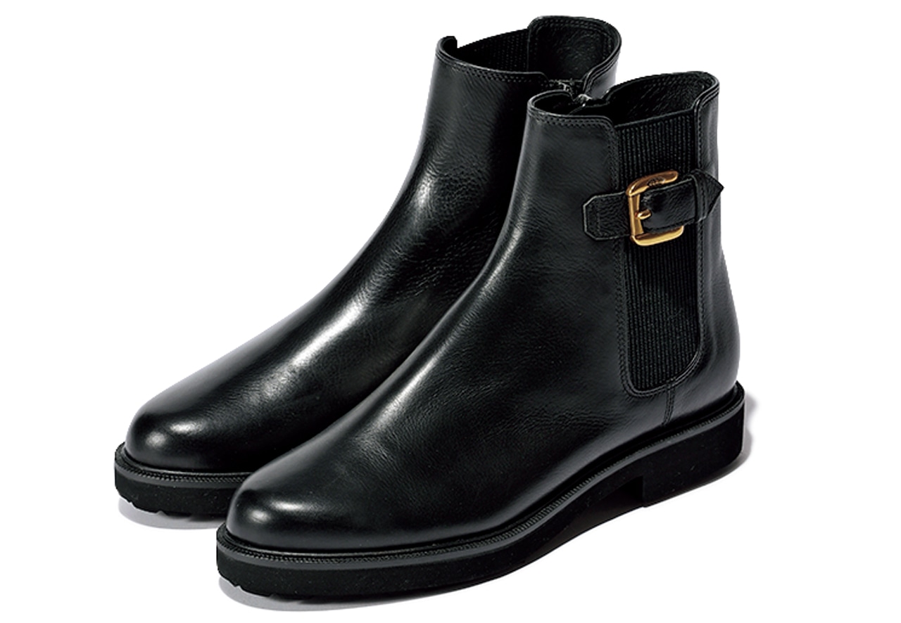 【J&M DAVIDSON(J&M デヴィッドソン シューズ)】の黒ショートブーツ ¥37950