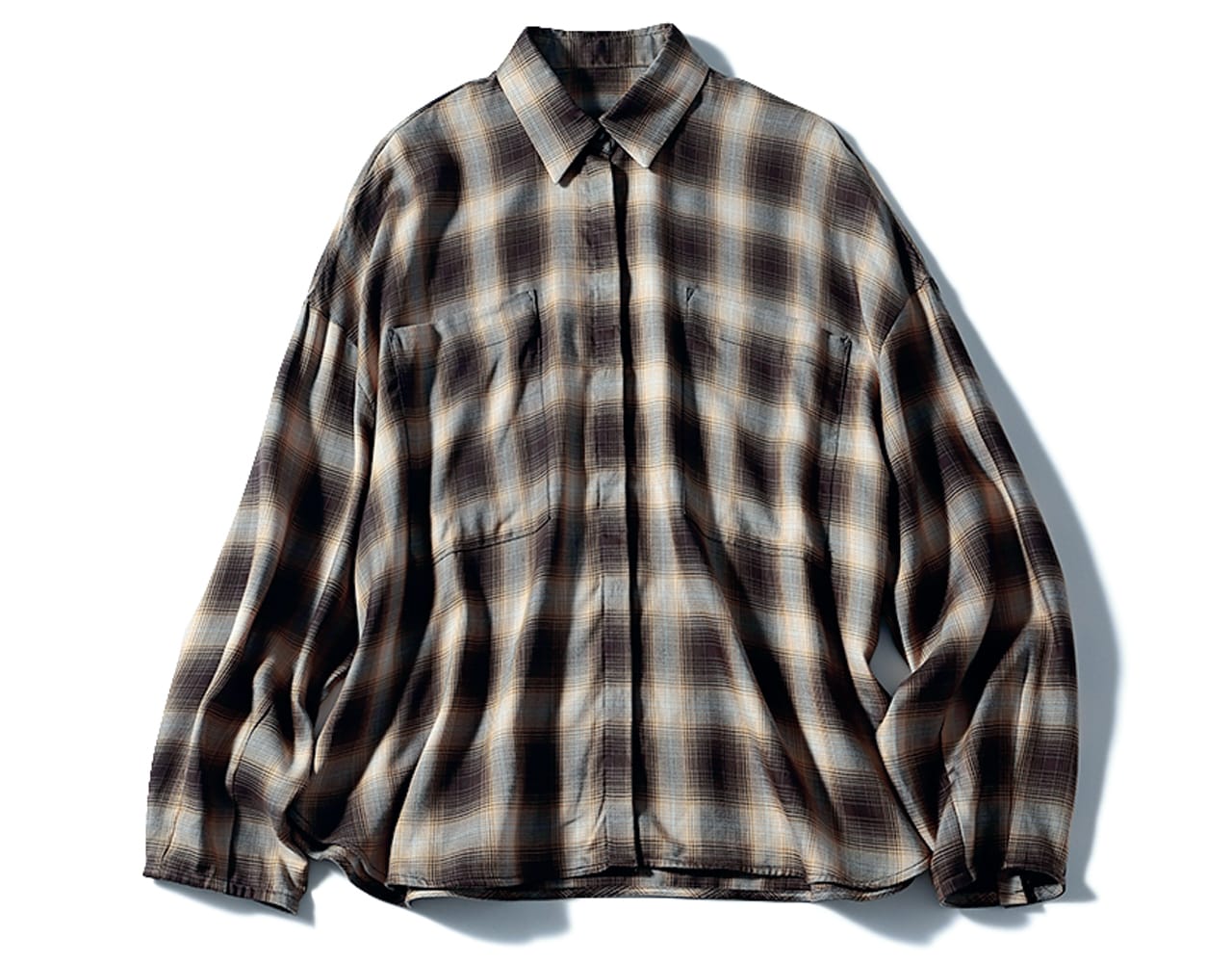 【Rouge vif（ルージュ・ヴィフ）】のチェックシャツ　￥24750