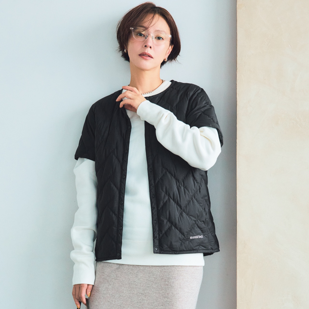 LEE限定 mont-bell(モンベル)【洗える】【パッカブル】スペリオダウン ラウンドネックT Woman’s