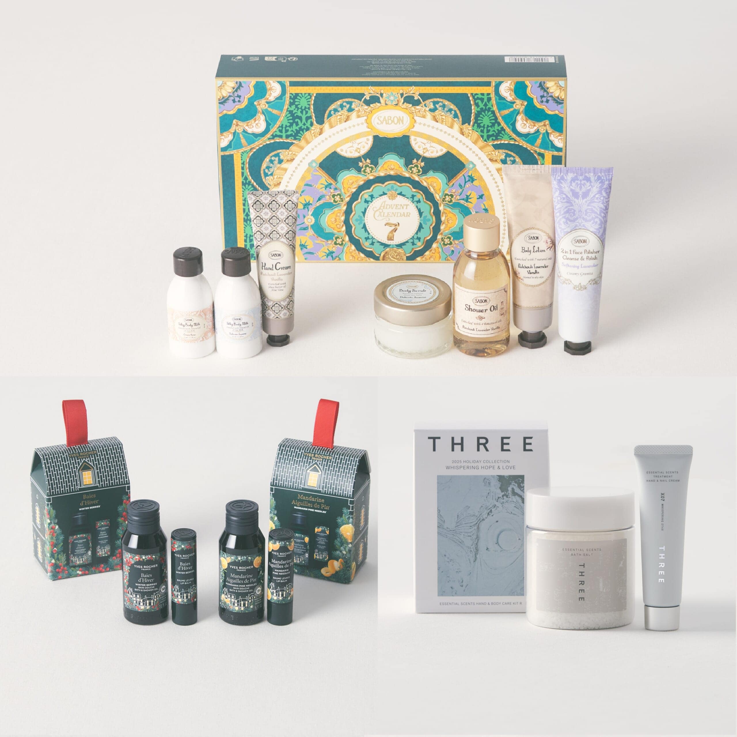 ギフトにも！【2025ホリデー限定】イヴ・ロシェ、サボン、THREE…癒やしのボディケアキットに注目！
