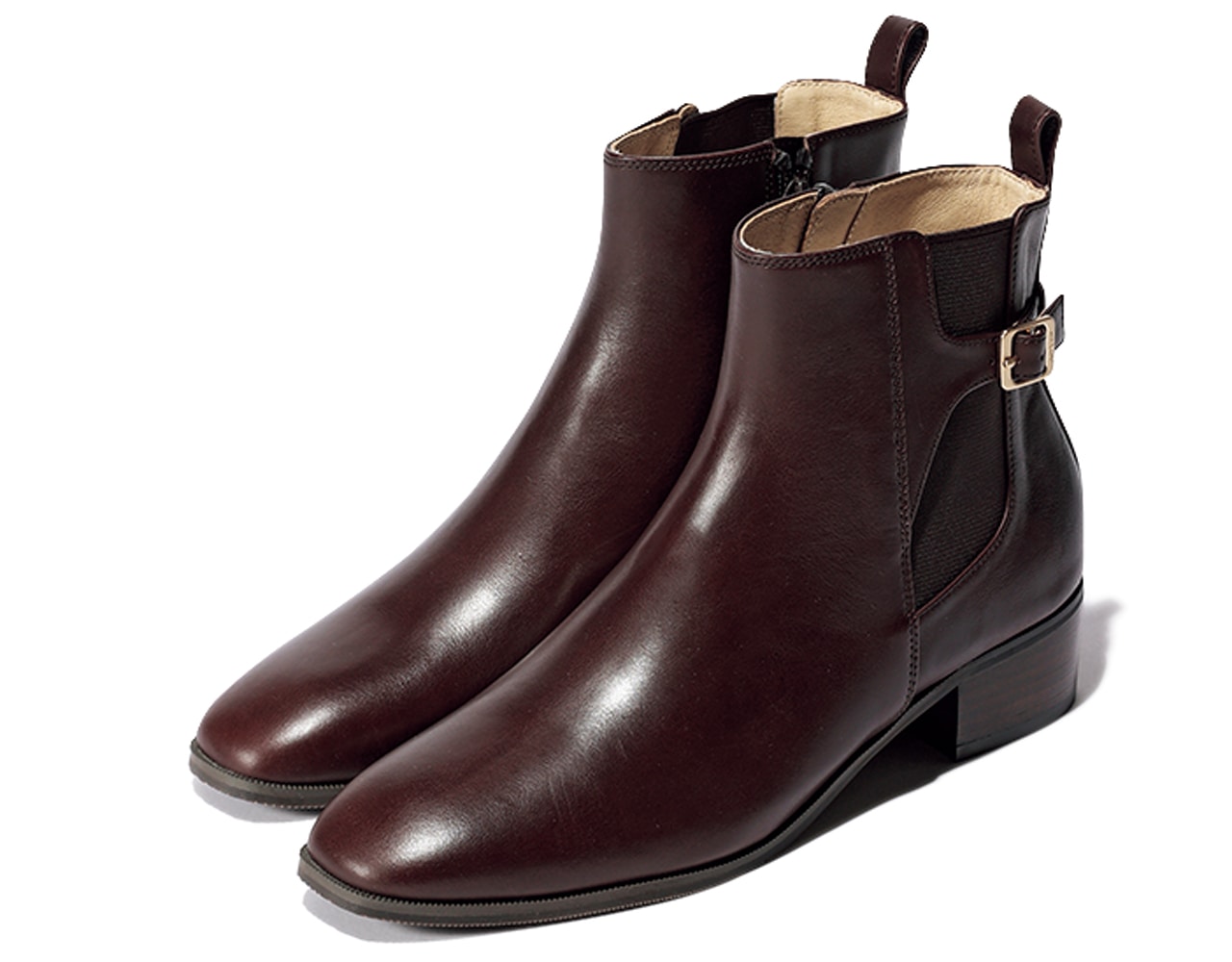 【A de Vivre(ア ドゥ ヴィーヴル)】の茶ショートブーツ ¥24200