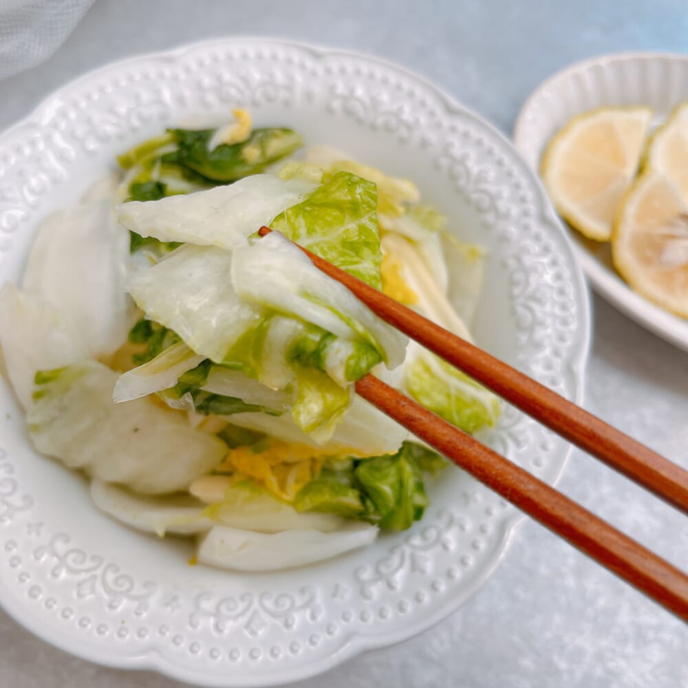 栗原はるみ　LEEレシピ　塩揉み白菜