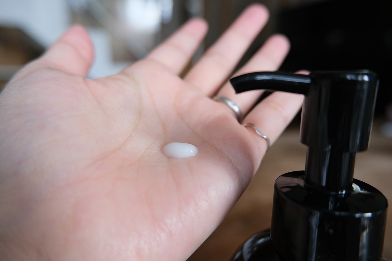 【無印良品】精油の香り ボディミルク ひのき＆ラベンダーの香り使用シーン