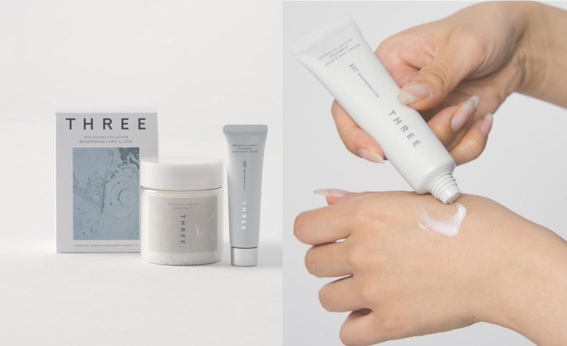 THREE／エッセンシャルセンツ ハンド＆ボディ ケア キット Ｒ