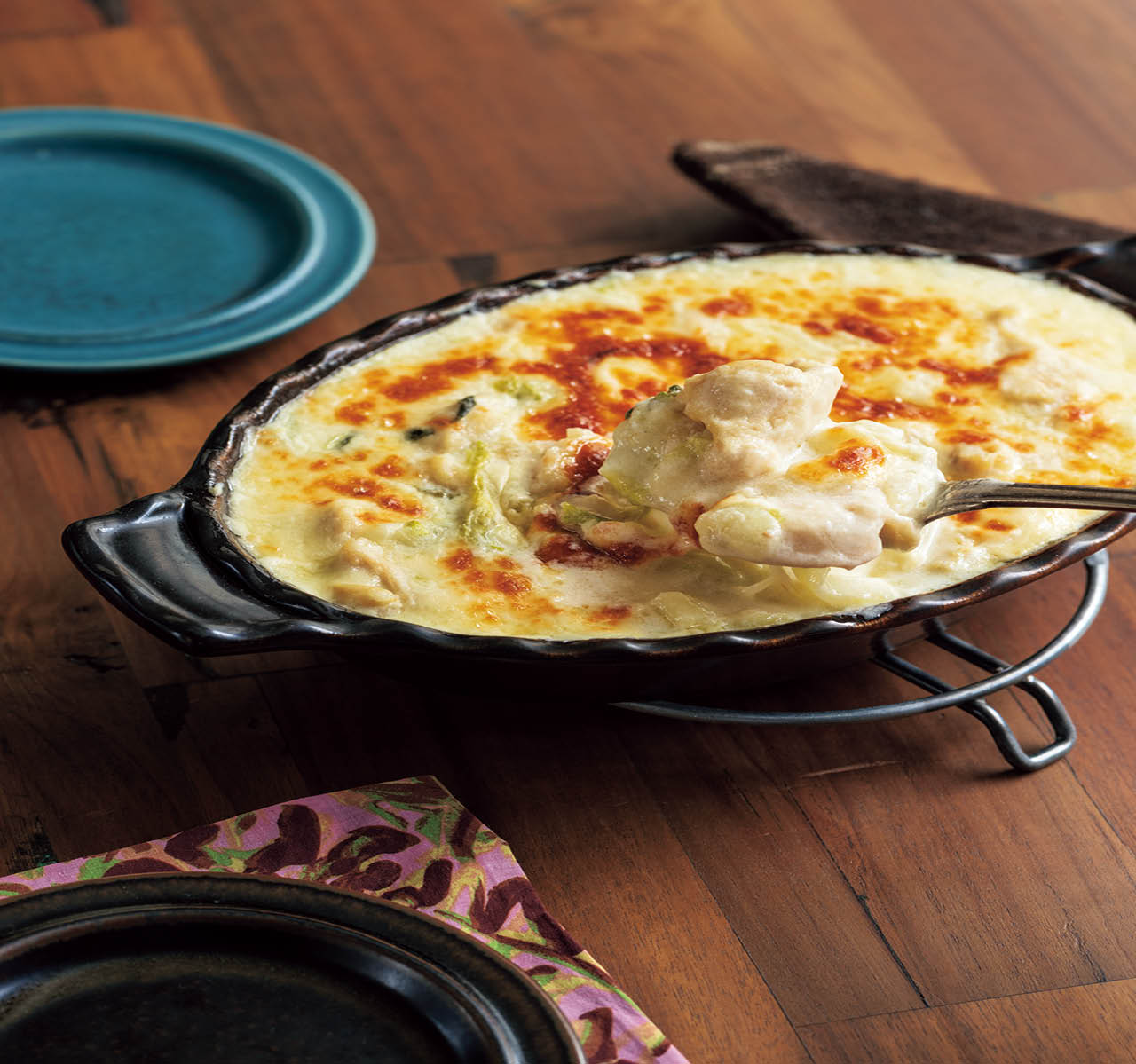 鶏むねと白菜のグラタン