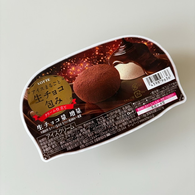 LOTTEアイスまるごと生チョコ包みの写真