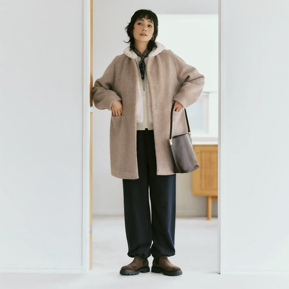 ASAUCE MELER (アソースメレ)×ロンハーマン 大判リネンストール | LEE