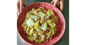 塩もみ白菜の春雨炒め