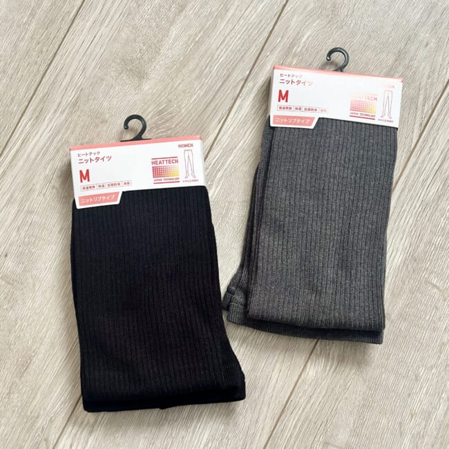 ユニクロのヒートテックニットタイツ(ニットリブタイツ)