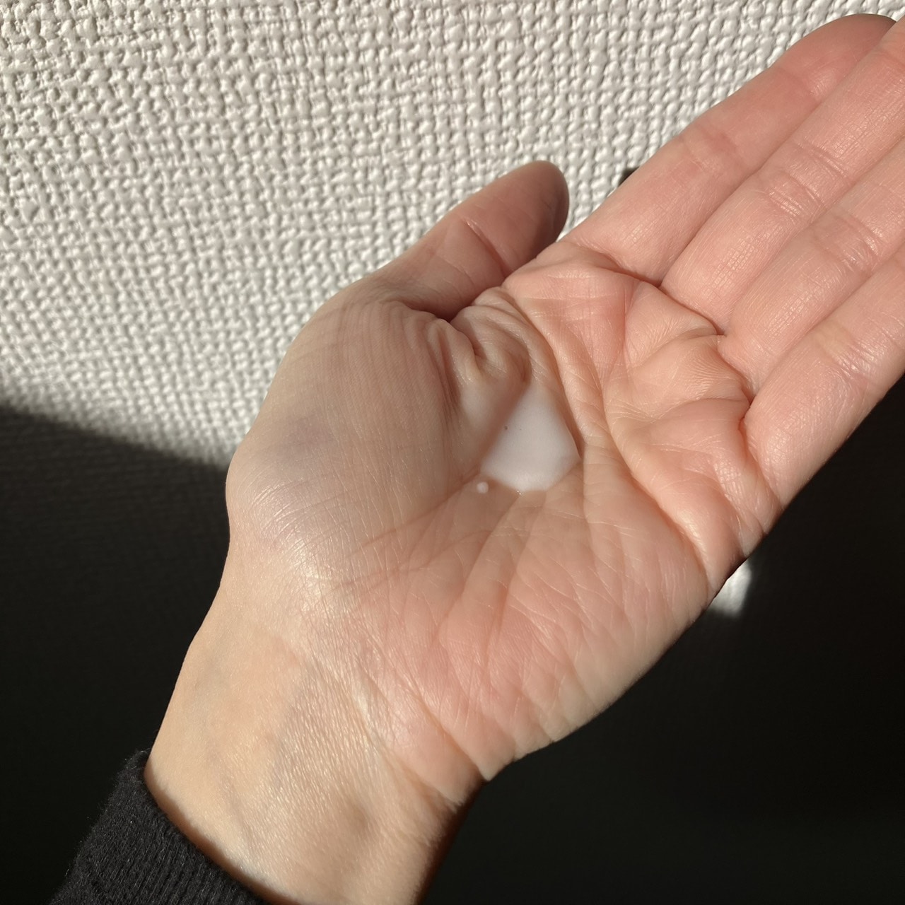 1回シュッとした量。