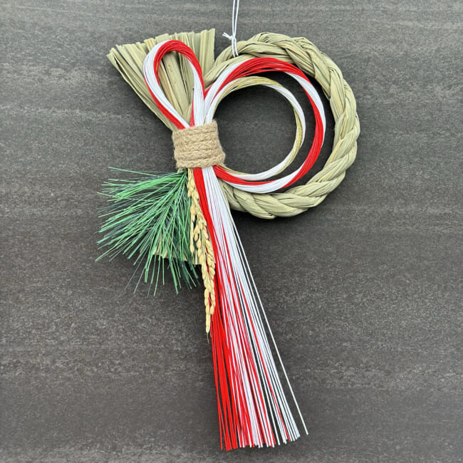 無印良品のお正月飾り　ふたば結び