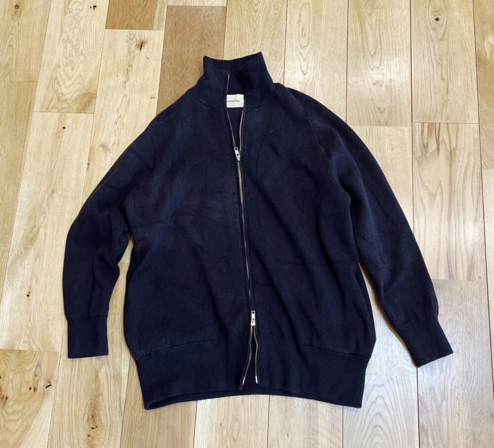 ダブルジップ ブルゾン ニット カレンソロジー