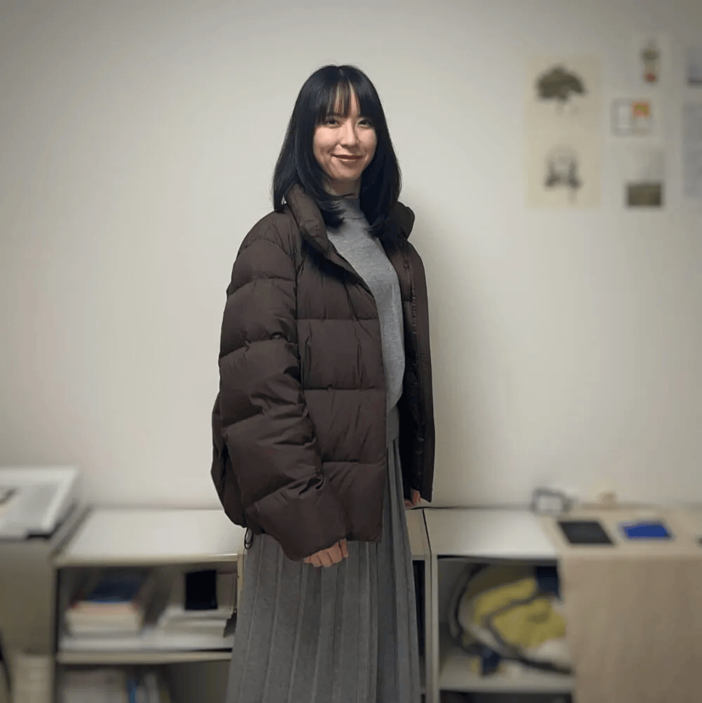 ユニクロ「パウダーソフトダウンジャケット」のコーデ