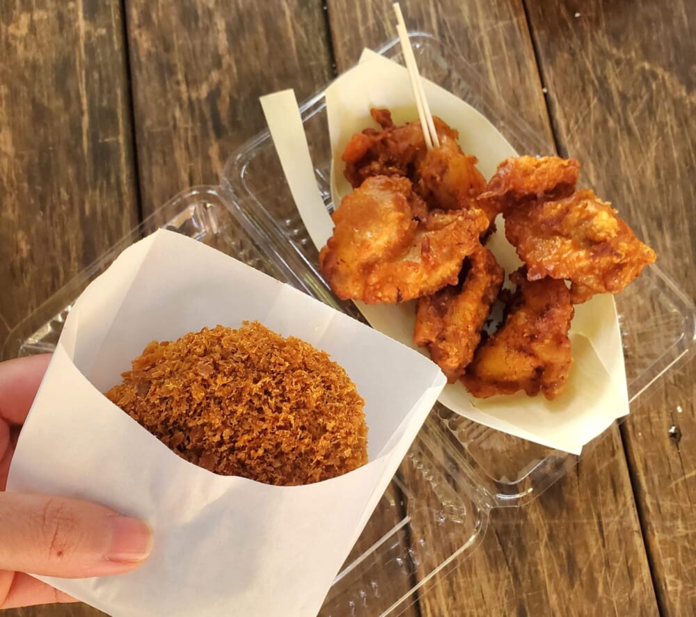 岐阜城楽市の鹿肉コロッケ