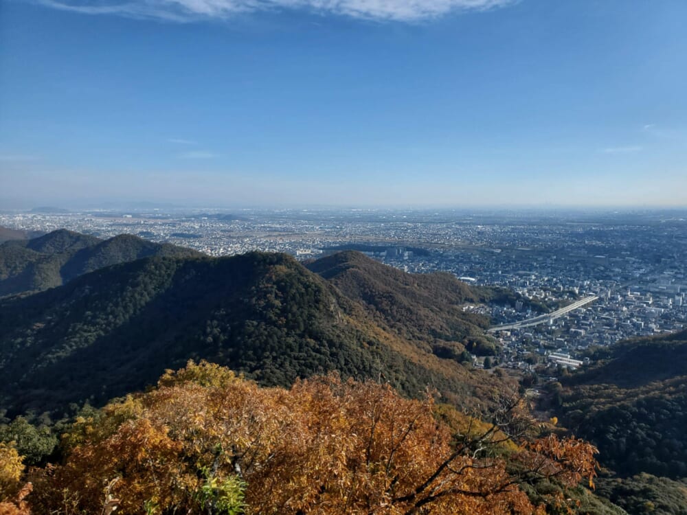 金華山頂上からの景色
