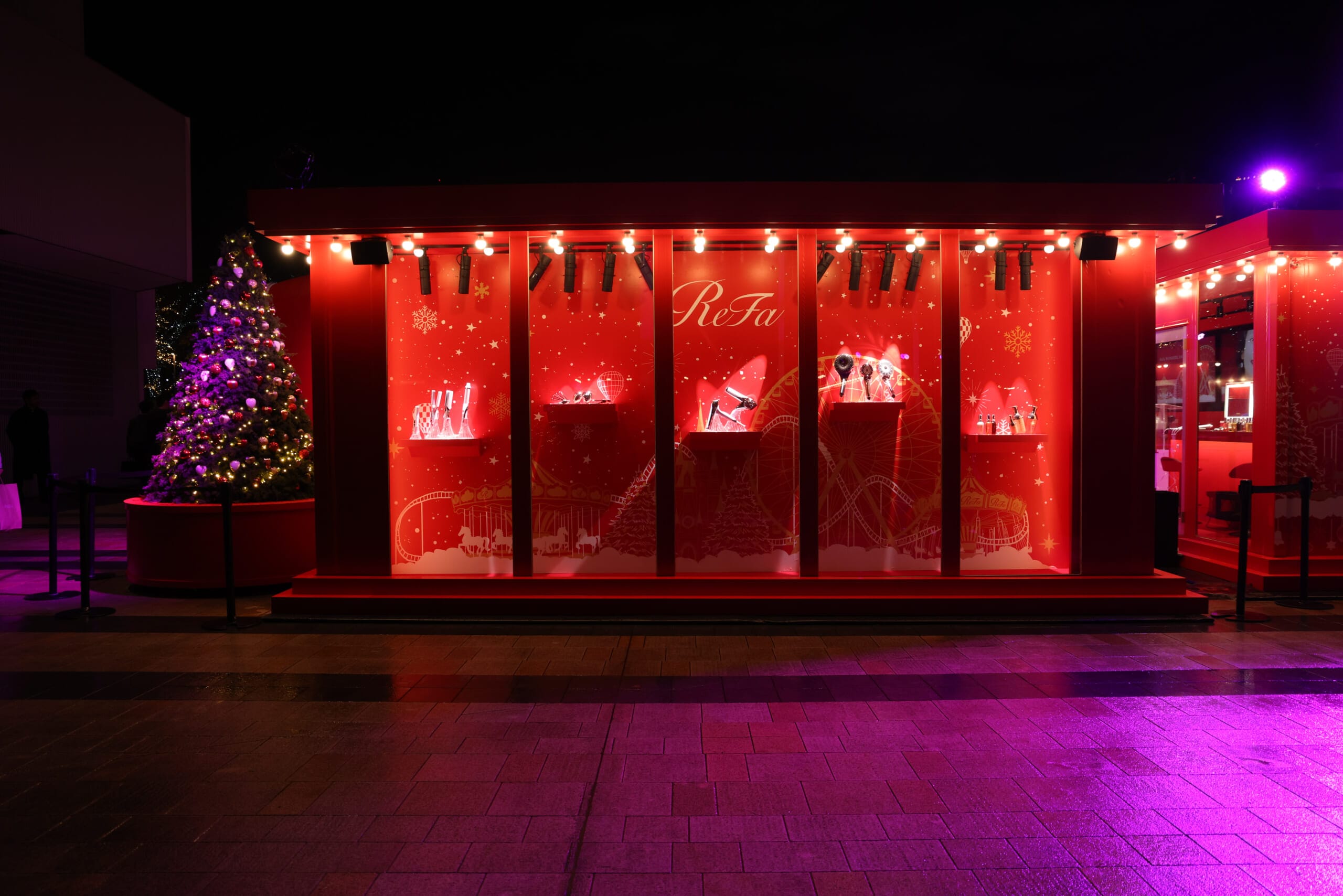 ReFa POP UP　EVENT“ReFa WONDERLAND”2025年11月26日～11月30日開催　イベント会場外観
