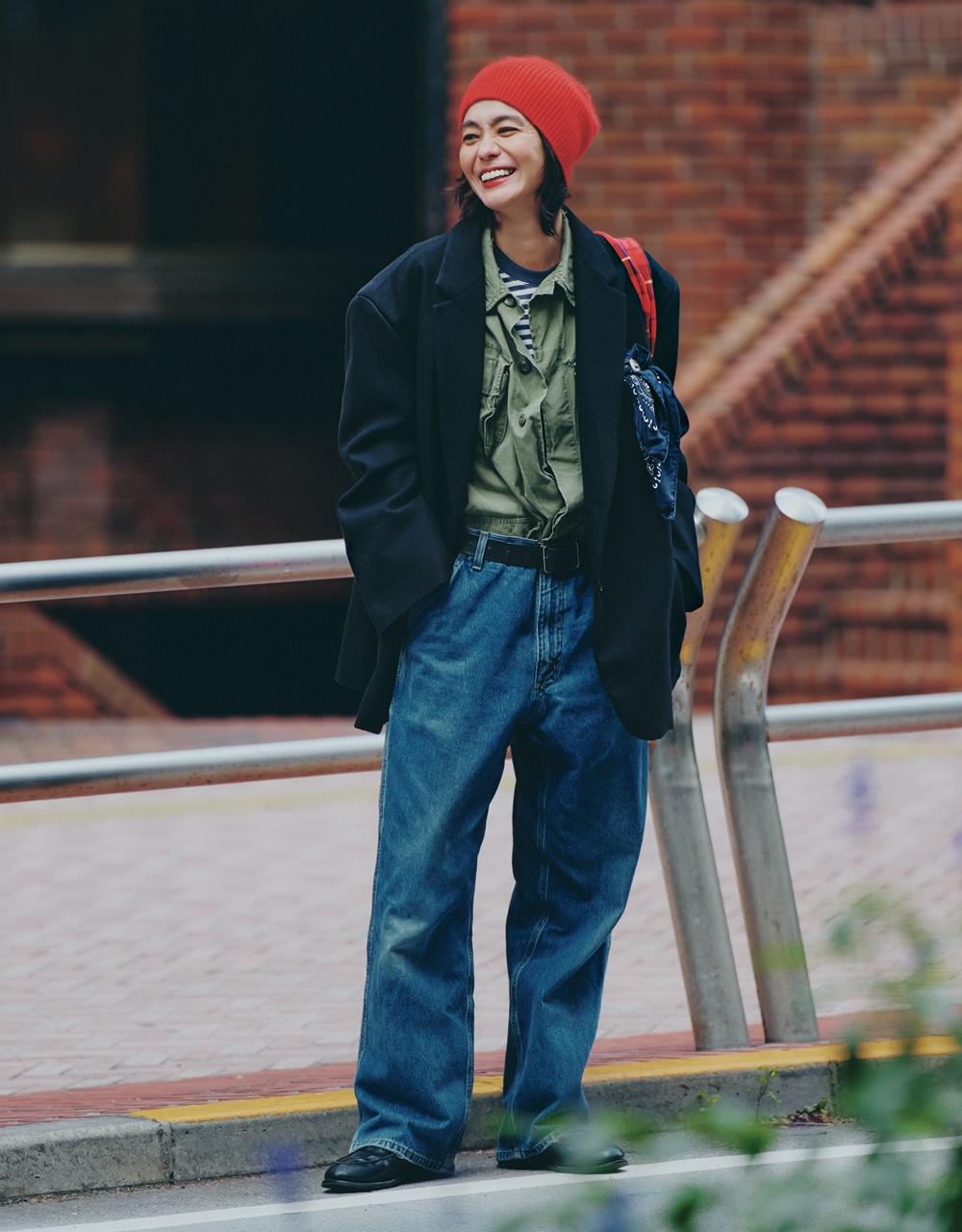 竹下玲奈さん ジャケットコーデ