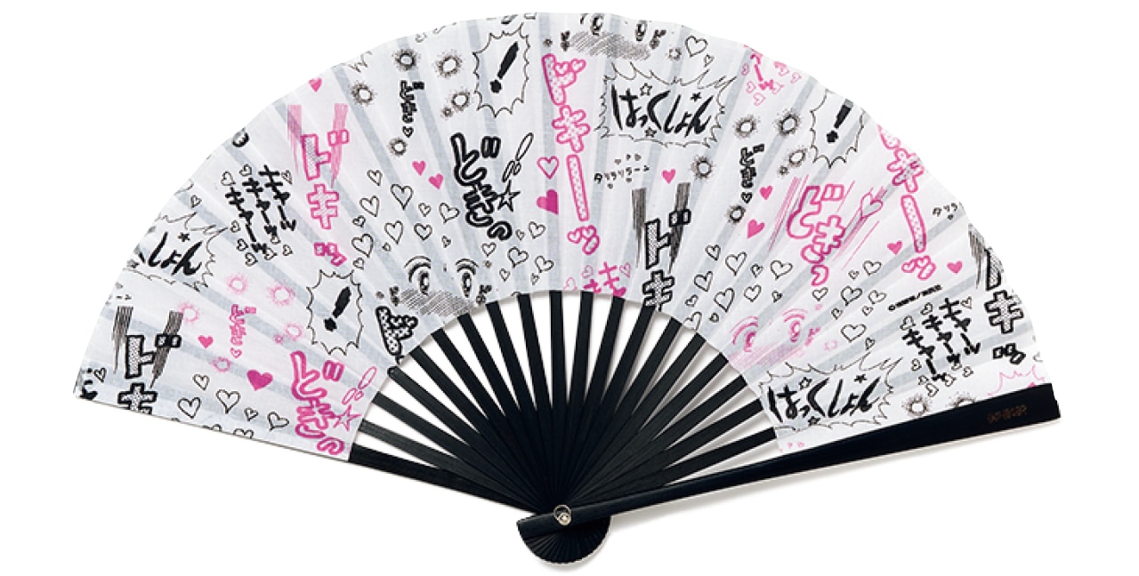 【LEE別注】ときめきトゥナイト「漫画オノマトペ」扇子
