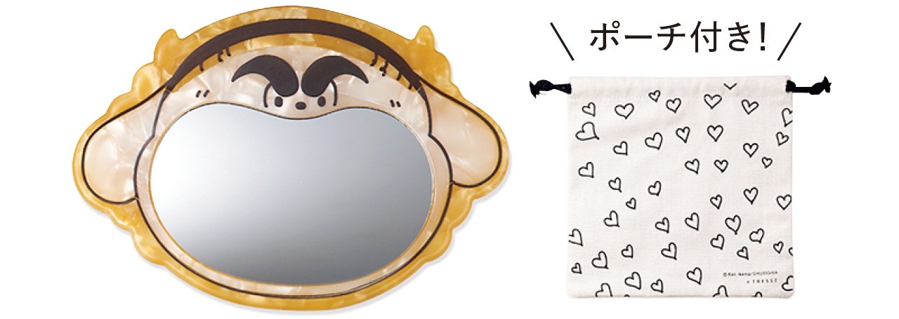 【LEE別注】ときめきトゥナイト「ヨーコ犬のあんぐり」ミラー