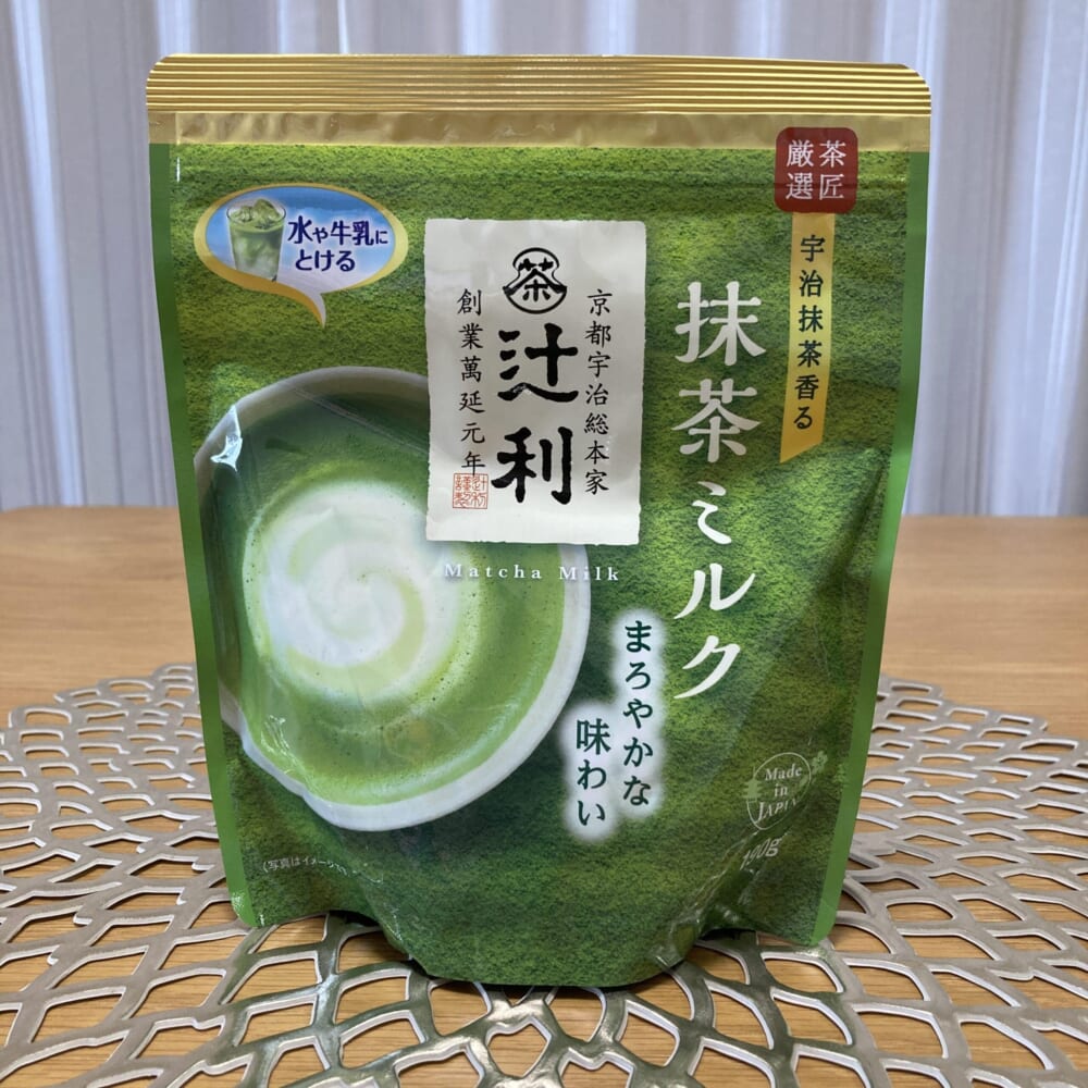 辻利　抹茶ミルク　水や牛乳にとける