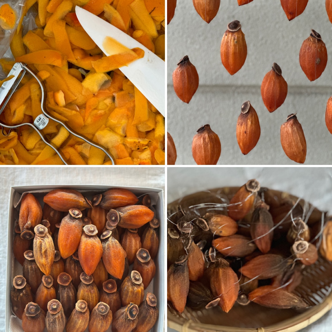 干し柿の作り方　季節の手仕事　自家製干し柿