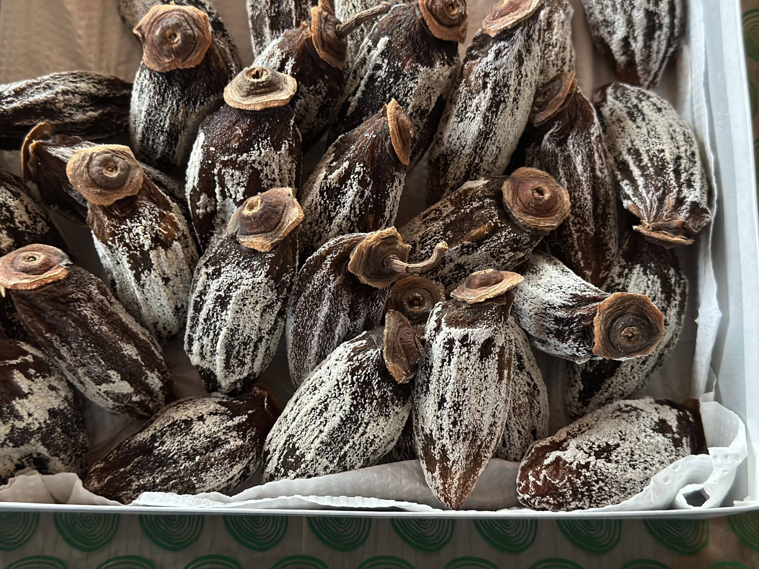 自家製干し柿　干し柿作り　季節の手仕事