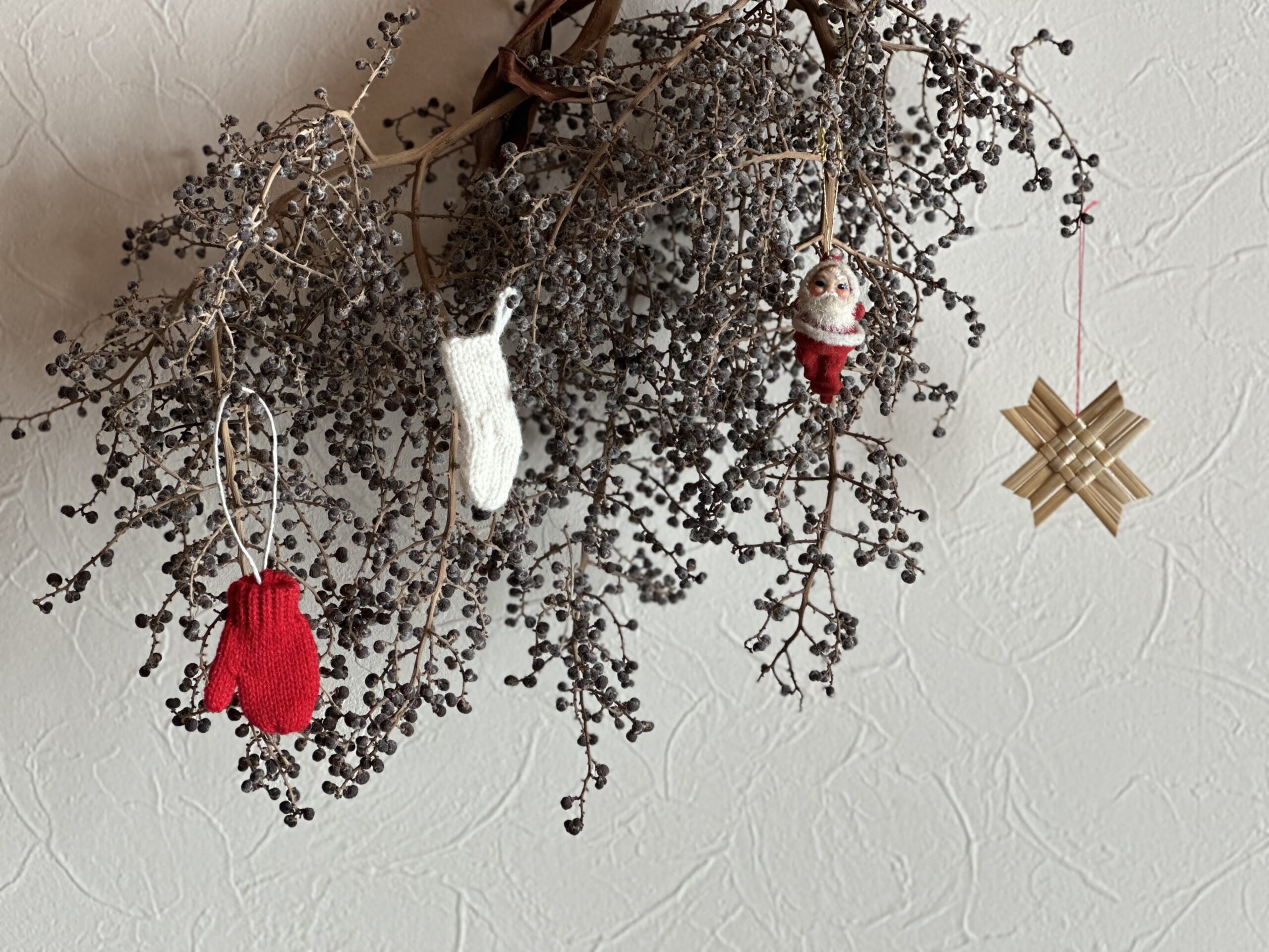 シュロの実　クリスマスオーナメント　クリスマス飾り