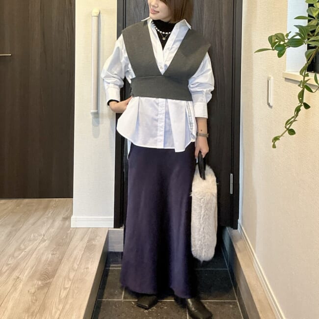 【30代ママの冬コーデ3days】ベロア・サテン・ファーで楽しむ異素材ミックス｜新TBのご挨拶（そのぴ）