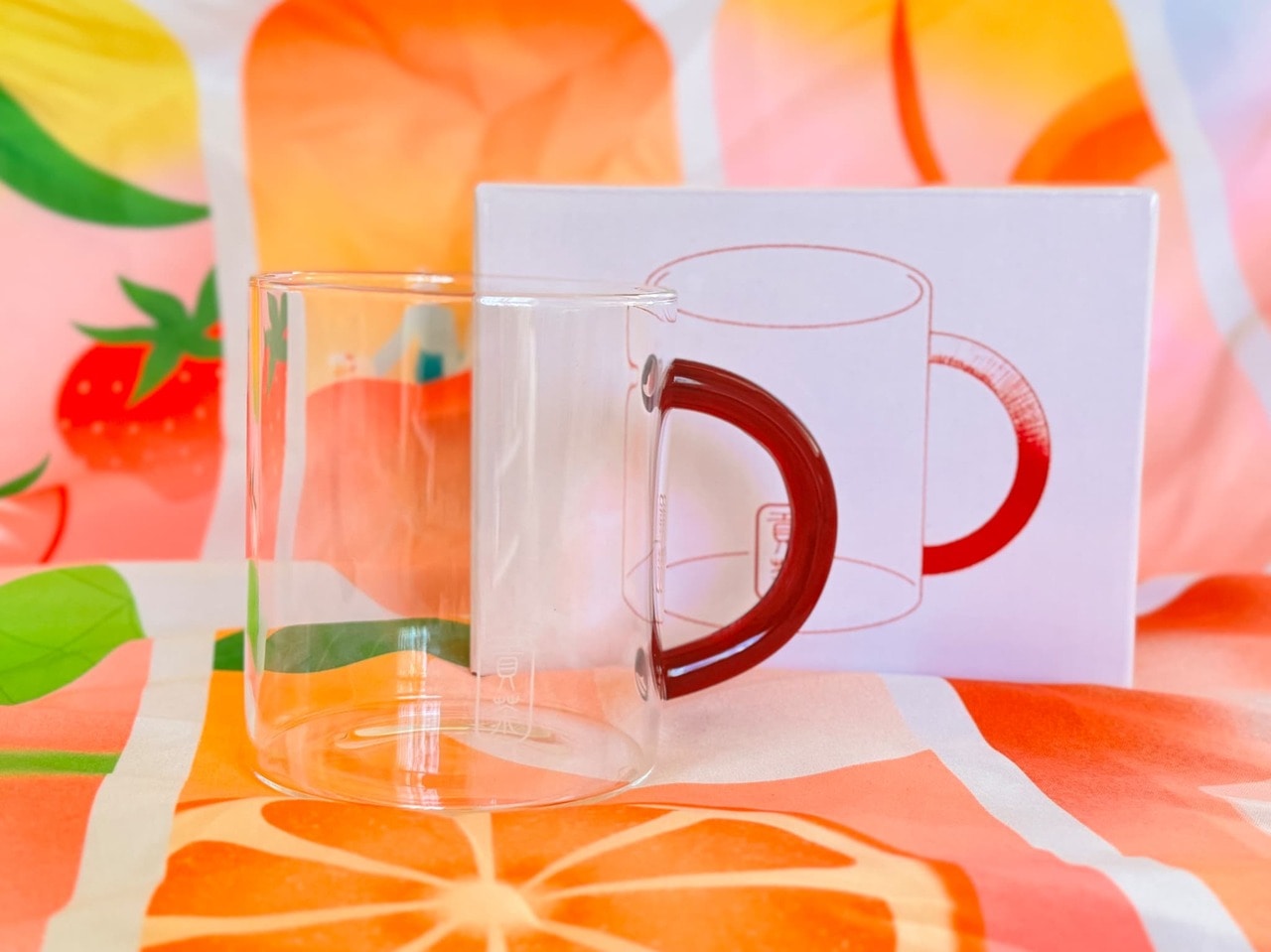 「ゴンチャ オリジナル ハピネス バッグ 2026」の中身「オリジナルグラスマグカップ」