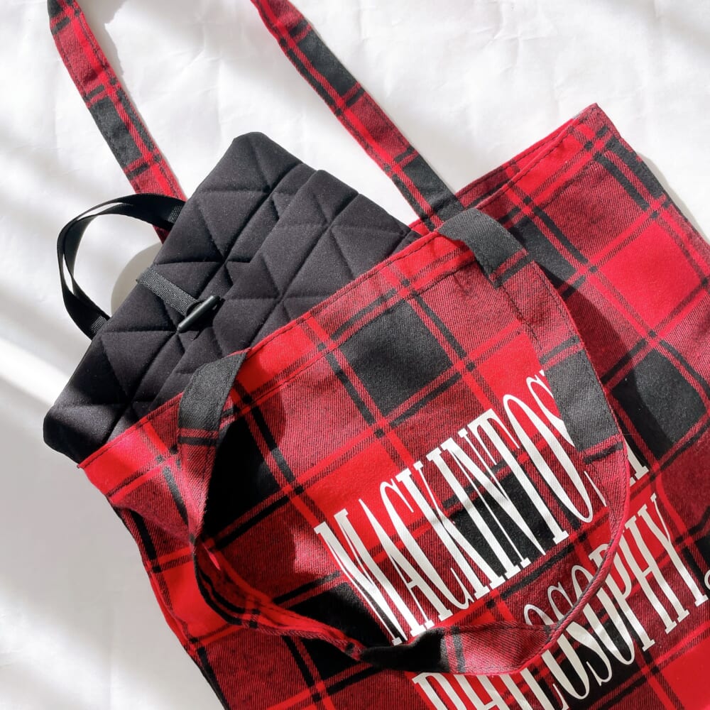 マッキントッシュフィロソフィー　大人のチェック柄BIGトート　LEE2026年1・2月号