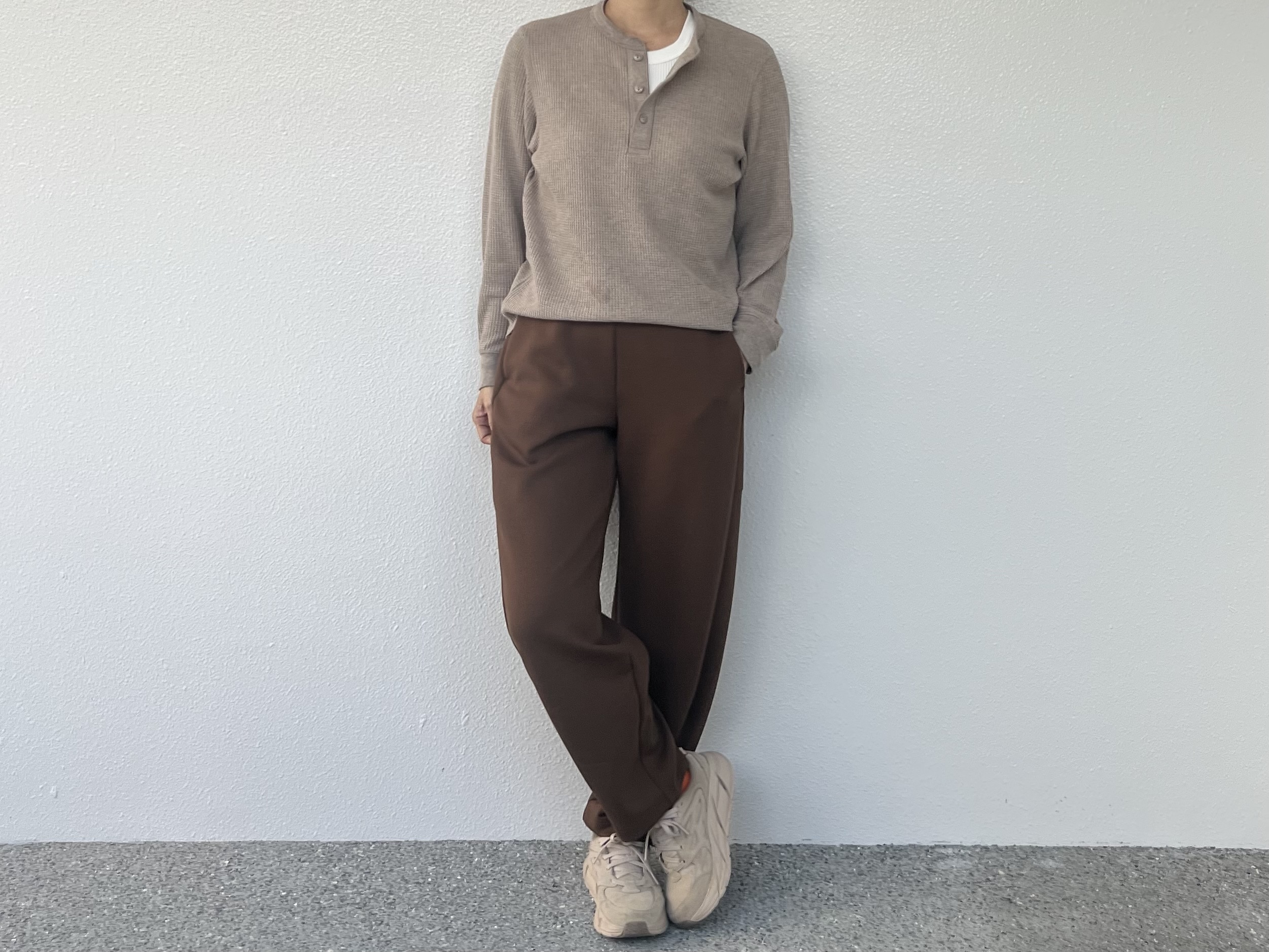 【ユニクロ】「ワッフルヘンリーネックTシャツ・メンズ服」イロチ買い / TB icoco