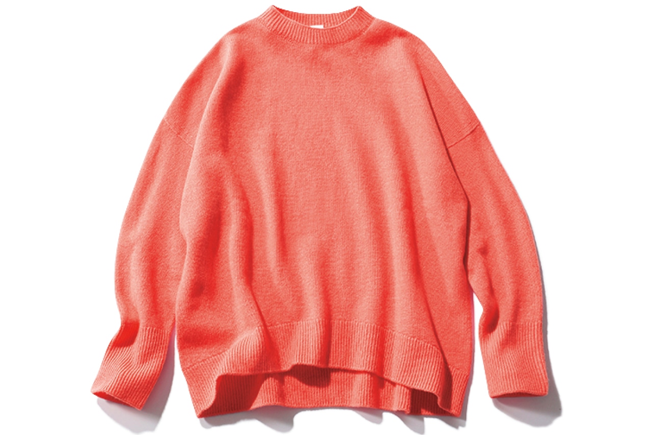 12closet(トゥエルブクローゼット)【洗える】【福田麻琴さんコラボ】クルーネックホールガーメントニット