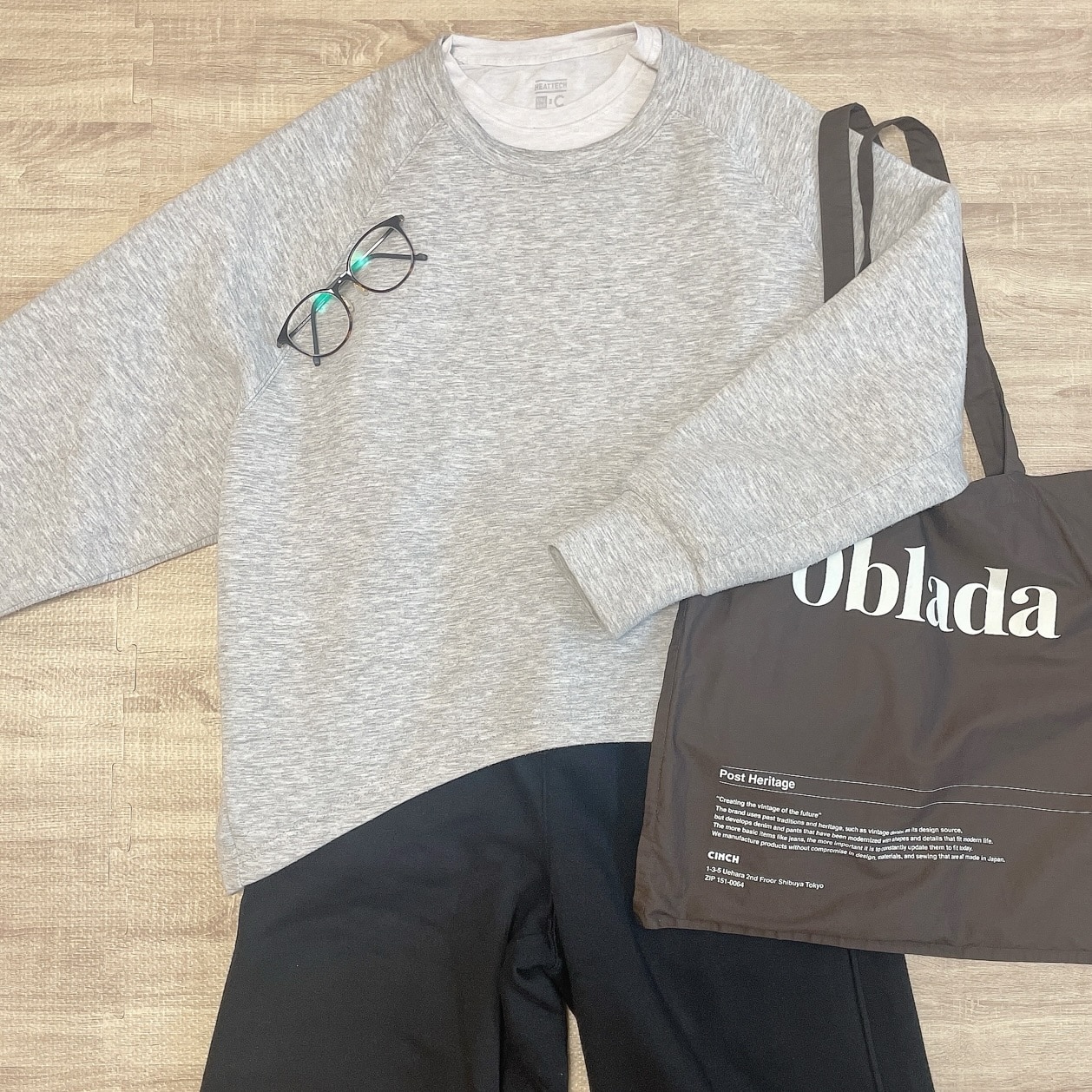 UNIQLOのGIRLSボアスウェットワイドパンツ